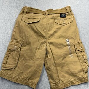 Y2K Ecko Unltd. Men's Cargo Shorts Cotton Brown Button Belt Cargo Skater Grunge
